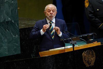 Президент Бразилії Луіз Лула да Сілва виступає на відкритті 80-ї сесії Генеральної Асамблеї ООН у штаб-квартирі організації в Нью-Йорку, США, 23 вересня 2025 року Президент Бразилії Луіз Лула да Сілва виступає на відкритті 80-ї сесії Генеральної Асамблеї ООН у штаб-квартирі організації в Нью-Йорку, США, 23 вересня 2025 року