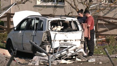 Наслідки пошкоджень після російської атаки у селі Волиця Наслідки пошкоджень після російської атаки у селі Волиця
