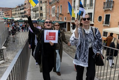 На Венеційській бієнале спалахнули протести через участь Росії та Ізраїлю