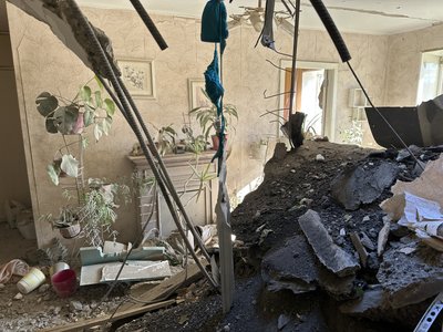 Вночі російські війська завдали ракетного удару по Херсону