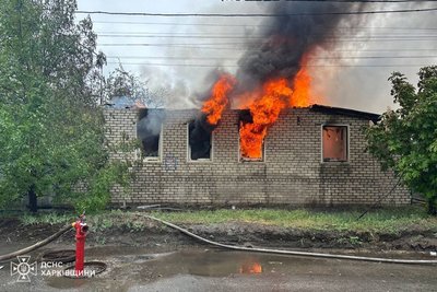 У Харкові згорів приватний будинок в Основ'янському районі У Харкові згорів приватний будинок в Основ'янському районі