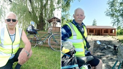 Житель Полтавщини Олександр Каніболоцький проїде 1000 кілометрів, аби зібрати гроші для військових Житель Полтавщини Олександр Каніболоцький проїде 1000 кілометрів, аби зібрати гроші для військових