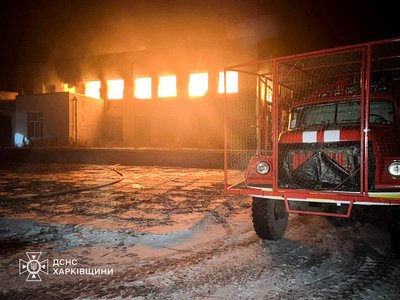 У будинку культури у Великому Бурлуку сталася пожежа через удар БпЛА