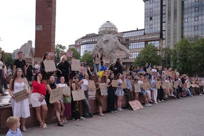 Протест, звільнення міністра оборони, Михайло Федоров, Франківськ Протест, звільнення міністра оборони, Михайло Федоров, Франківськ