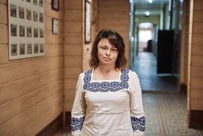 директорка Дергачівського ліцею №4 Зорина Єфіменко директорка Дергачівського ліцею №4 Зорина Єфіменко
