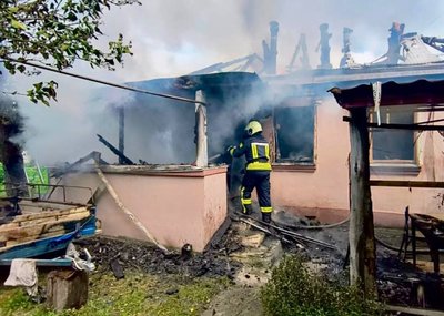 На Черкащині горів житловий будинок На Черкащині горів житловий будинок