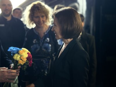 Президентка Молдови Мая Санду прибула на залізничний вокзал у Києві зранку 15 липня 2026 року