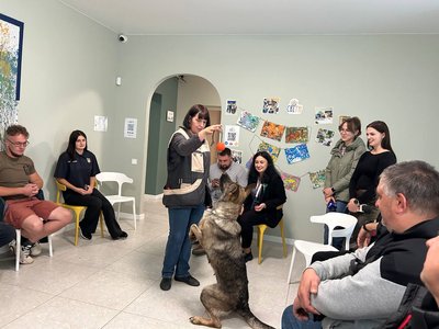 У Житомирі провели каністерапію для військовослужбовців у Центрі життєстійкості У Житомирі провели каністерапію для військовослужбовців у Центрі життєстійкості