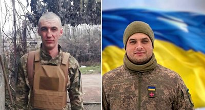 Полеглі військовослужбовці Олег Беженар (ліворуч) та Петро Анадим Полеглі військовослужбовці Олег Беженар (ліворуч) та Петро Анадим