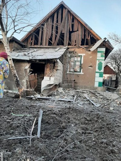 Наслідки обстрілів Донеччини 7 січня. Фото: Telegram / Павло Кириленко Наслідки обстрілів Донеччини 7 січня. Фото: Telegram / Павло Кириленко
