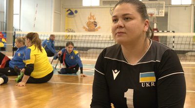 Гравчиня збірної команди Ярослава Якатуш, волейбол сидячи, 30 квітня 2026 року Гравчиня збірної команди Ярослава Якатуш, волейбол сидячи, 30 квітня 2026 року