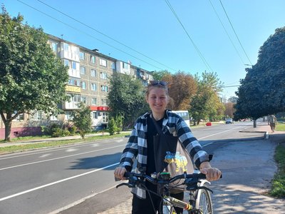 Аліна Кундіч, представниця "Асоціації велосипедистів Житомирщини" Аліна Кундіч, представниця "Асоціації велосипедистів Житомирщини"