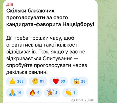 Чому стався збій у застосунку "Дія" під час фіналу нацвідбору "Євробачення" 2024