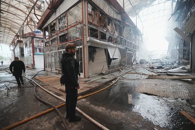 "Барабашово" після удару РФ та пожежі "Барабашово" після удару РФ та пожежі