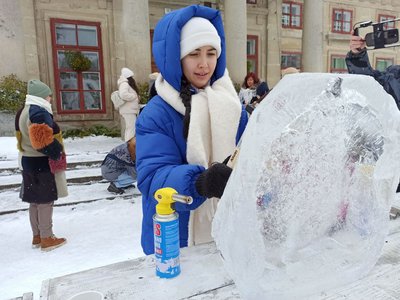 На Хмельниччині влаштували конкурс зимових скульптур для аматорів На Хмельниччині влаштували конкурс зимових скульптур для аматорів