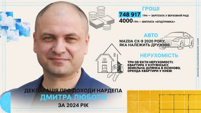 Дмитро Любота: декларація за 2024 рік Дмитро Любота: декларація за 2024 рік