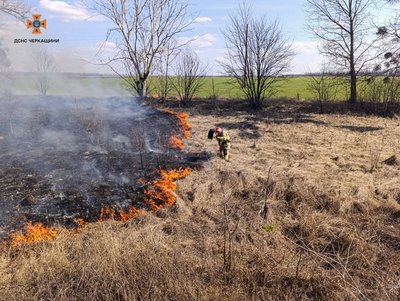 На Черкащині за добу зафіксували 57 пожеж На Черкащині за добу зафіксували 57 пожеж