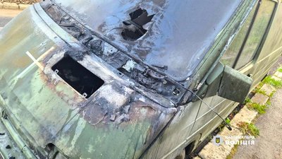 підпал, камуфльоване авто підпал, камуфльоване авто