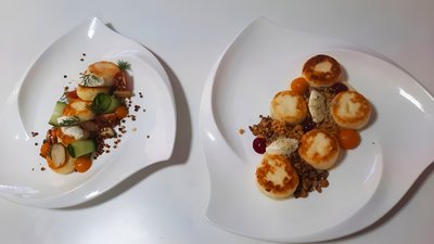 Солоні і солодкі сирники з сучасною подачею Солоні і солодкі сирники з сучасною подачею