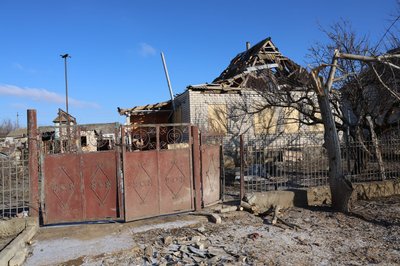 Херсонщина, обстріли, лютий 2026, дах, Чорнобаївка Херсонщина, обстріли, лютий 2026, дах, Чорнобаївка