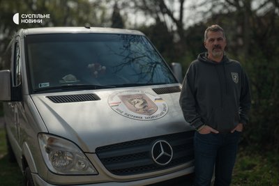 Керівник фонду допомоги на потреби українського війська та цивільних, які постраждали від війни, колишній воєнний журналіст Балаж Траутманн. Будапешт, Угорщина, 3 квітня 2026 року
