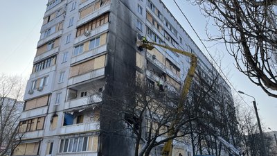 Північна Салтівка після удару російського дрона, 26 лютого 2025 року