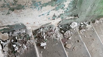 Під'їзд у будинку де живе Людмила Святогірськ Донецька область 8 жовтня 2025 рік Під'їзд у будинку де живе Людмила Святогірськ Донецька область 8 жовтня 2025 рік