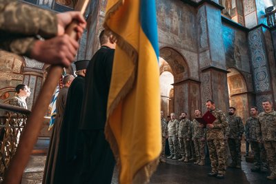 У Софійському соборі провели черговий "випускний" для капеланів