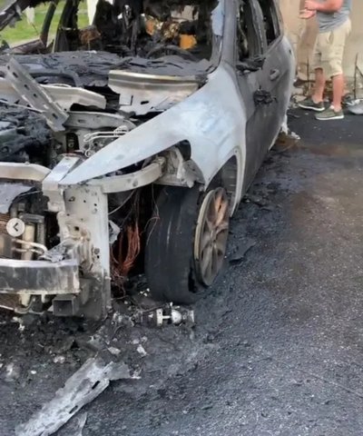 Підпал авто чоловіка Корячки Підпал авто чоловіка Корячки