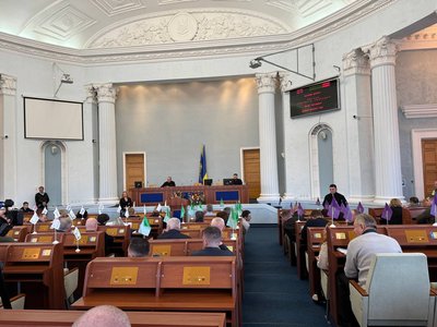 Під час сесії обласнорї ради, 12 грудня 2025 року Під час сесії обласнорї ради, 12 грудня 2025 року