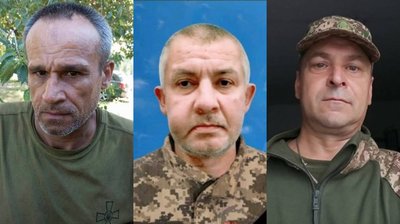 Військові Микола Кошкодан, Олександр Гурін та Дмитро Крупко Військові Микола Кошкодан, Олександр Гурін та Дмитро Крупко