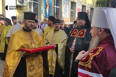 Глава ПЦУ прибув до Одеси та освятив хрести для куполів собору Різдва Христового