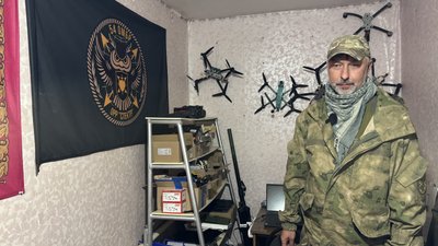 Командир роти РЕБ "Спектр" "Фінн" Донецька область 5 вересня 2025 рік Командир роти РЕБ "Спектр" "Фінн" Донецька область 5 вересня 2025 рік