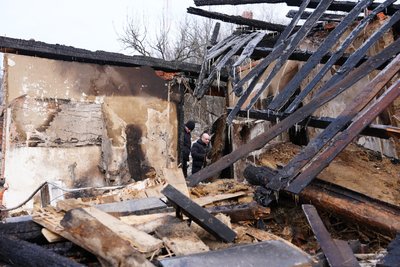 Наслідки російської атаки в Богодухові, 11 лютого 2026 року Наслідки російської атаки в Богодухові, 11 лютого 2026 року