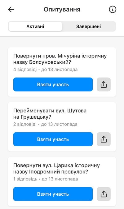 Новий етап дерусифікації: кияни можуть долучитися до перейменування площ і вулиць Новий етап дерусифікації: кияни можуть долучитися до перейменування площ і вулиць