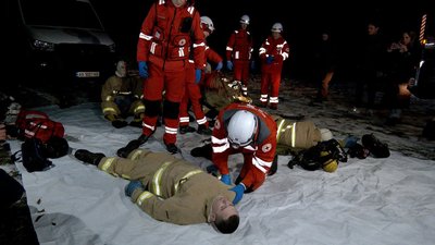 Рятувальники Вінниччини та Польщі провели навчання з порятунку людей під завалами