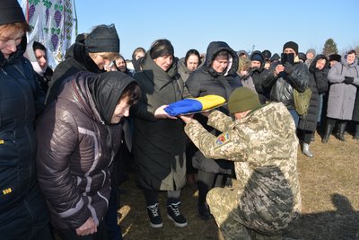 Василь Дзюбик, прапор, прощання з бійцем Василь Дзюбик, прапор, прощання з бійцем