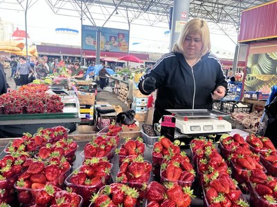 Продавці зазначили, що здорожчання ягід пов'язане із зимовими морозами, травень 2026 року, Хмельницький Продавці зазначили, що здорожчання ягід пов'язане із зимовими морозами, травень 2026 року, Хмельницький