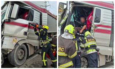 На Кіровоградщині зіткнулися дві вантажівки: один з водіїв у лікарні На Кіровоградщині зіткнулися дві вантажівки: один з водіїв у лікарні