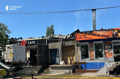 В центрі Ізмаїлі сталася пожежа в двох кафе