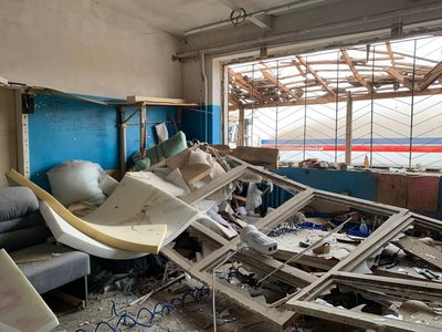 Наслідки дронової атаки у Черкасах 3 березня 2025 року Наслідки дронової атаки у Черкасах 3 березня 2025 року