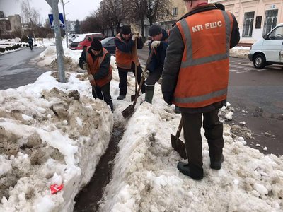 У Житомирі комунальники чистять зливоприймальні решітки від снігу та льоду — міська рада У Житомирі комунальники чистять зливоприймальні решітки від снігу та льоду — міська рада