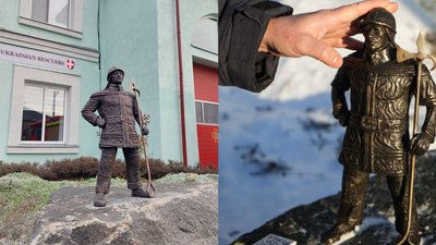 Гнат Неопалимий: у Луцьку встановили ще одну скульптура кликуна Гнат Неопалимий: у Луцьку встановили ще одну скульптура кликуна
