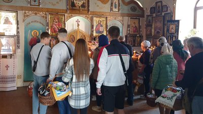 Великдень у Кропивницькому: у храмах освячують великодні кошики