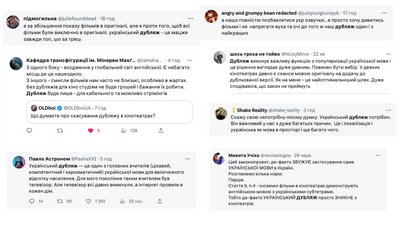 закон про дубляж - реакція закон про дубляж - реакція