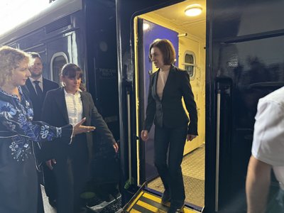 Президентка Молдови Мая Санду прибула на залізничний вокзал у Києві зранку 15 липня 2026 року