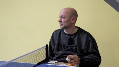 Реабілітація людей, які пересуваються на кріслі колісному, теніс, доступність, Тернопільщина, травень 2025 Реабілітація людей, які пересуваються на кріслі колісному, теніс, доступність, Тернопільщина, травень 2025