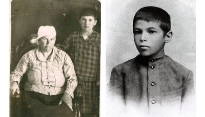 Зліва — Марія Проскурівна з сином Василем
Справа — малий Михайло Семенко Зліва — Марія Проскурівна з сином Василем
Справа — малий Михайло Семенко