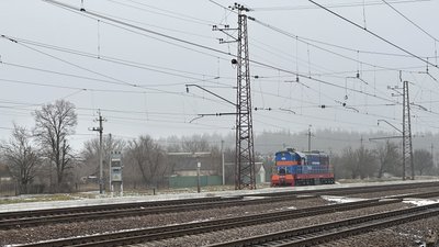 Залізниця у селі Привілля Донецька область 7 січня 2026 рік Залізниця у селі Привілля Донецька область 7 січня 2026 рік