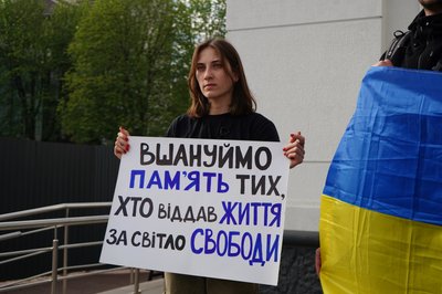 Анна Галевська на акції "Вшануй"